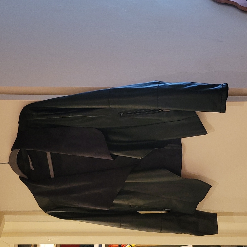 Black Faux Leather Jacket